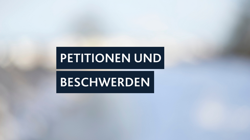 Petitionen und Beschwerden Petitionen und Beschwerden