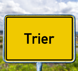 Schild mit der Aufschrift Trier